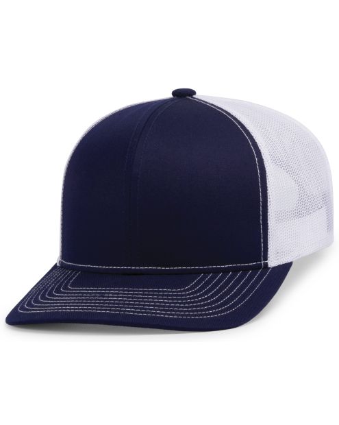 Pacific Headwear 104S Contrast Stitch Custom Trucker Hat