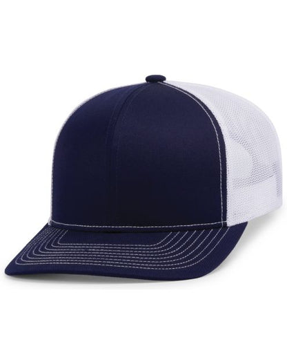 Pacific Headwear 104S Contrast Stitch Custom Trucker Hat