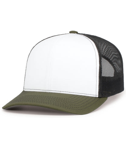 Pacific Headwear 104S Contrast Stitch Custom Trucker Hat