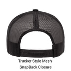 Pacific Headwear P423 - 5 Panel Snapback Trucker Hat