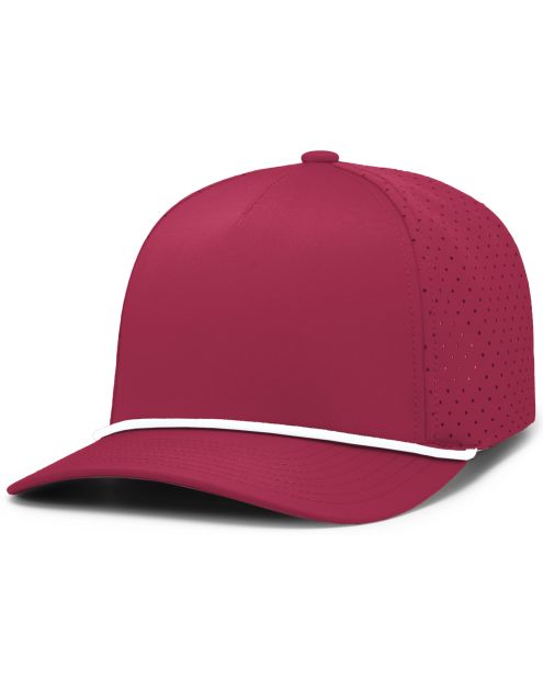 Pacific Headwear P424 - 5 Panel Perforated Snapback Hat