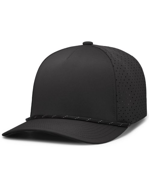 Pacific Headwear P424 - 5 Panel Perforated Snapback Hat