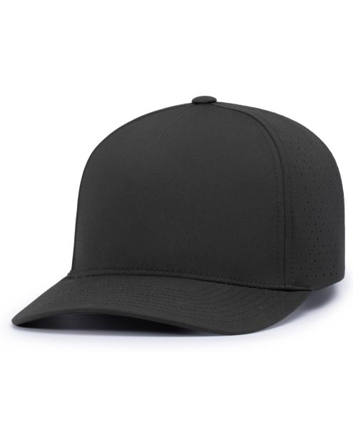 Pacific Headwear P424 - 5 Panel Perforated Snapback Hat