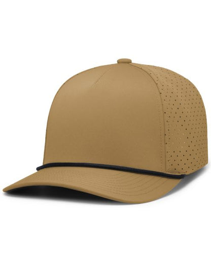 Pacific Headwear P424 - 5 Panel Perforated Snapback Hat
