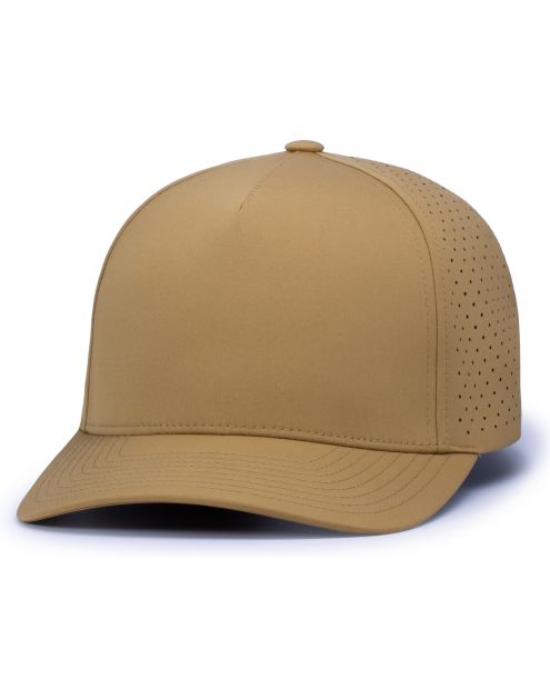 Pacific Headwear P424 - 5 Panel Perforated Snapback Hat
