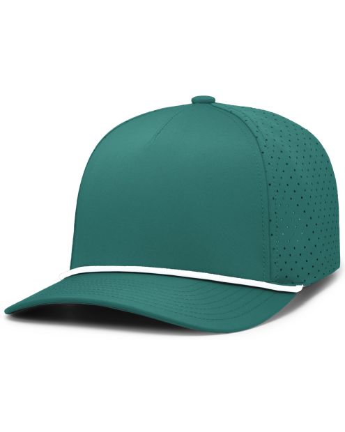 Pacific Headwear P424 - 5 Panel Perforated Snapback Hat
