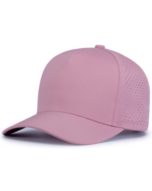 Pacific Headwear P424 - 5 Panel Perforated Snapback Hat