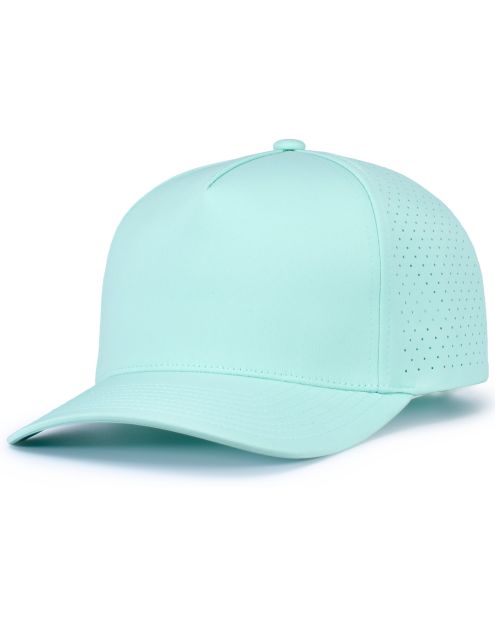 Pacific Headwear P424 - 5 Panel Perforated Snapback Hat