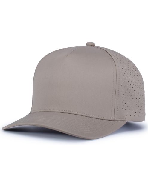Pacific Headwear P424 - 5 Panel Perforated Snapback Hat
