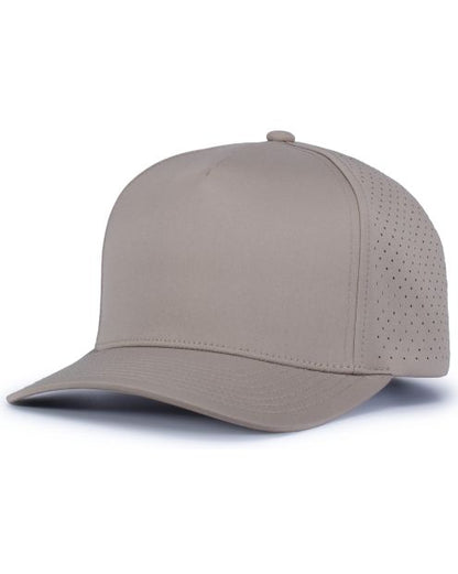 Pacific Headwear P424 - 5 Panel Perforated Snapback Hat