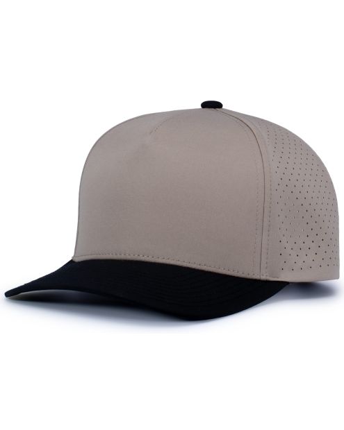 Pacific Headwear P424 - 5 Panel Perforated Snapback Hat
