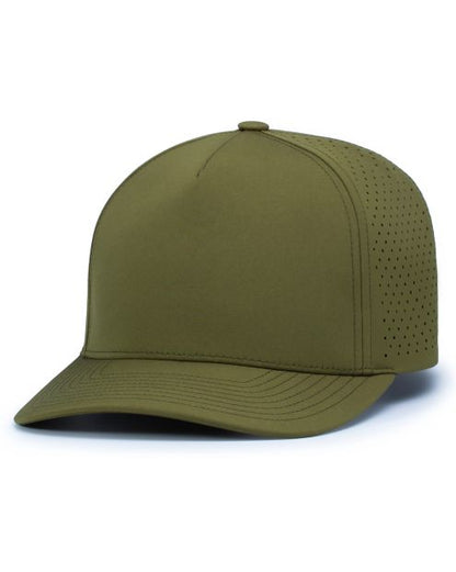 Pacific Headwear P424 - 5 Panel Perforated Snapback Hat