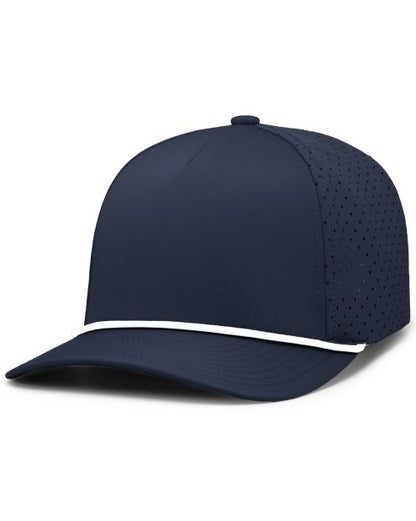 Pacific Headwear P424 - 5 Panel Perforated Snapback Hat