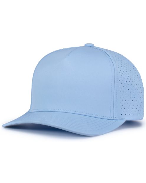 Pacific Headwear P424 - 5 Panel Perforated Snapback Hat