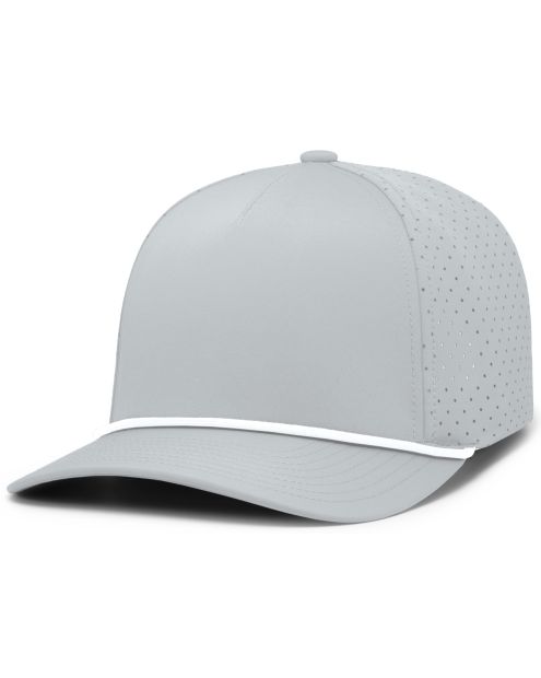 Pacific Headwear P424 - 5 Panel Perforated Snapback Hat