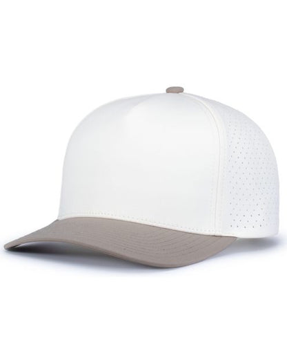Pacific Headwear P424 - 5 Panel Perforated Snapback Hat