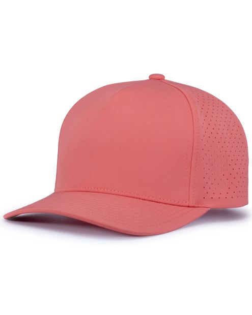 Pacific Headwear P424 - 5 Panel Perforated Snapback Hat