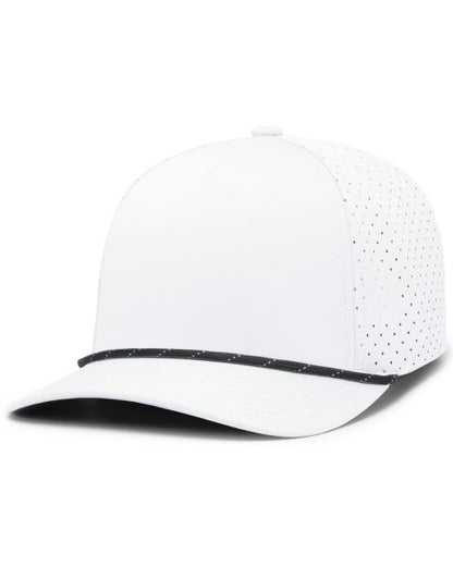 Pacific Headwear P424 - 5 Panel Perforated Snapback Hat
