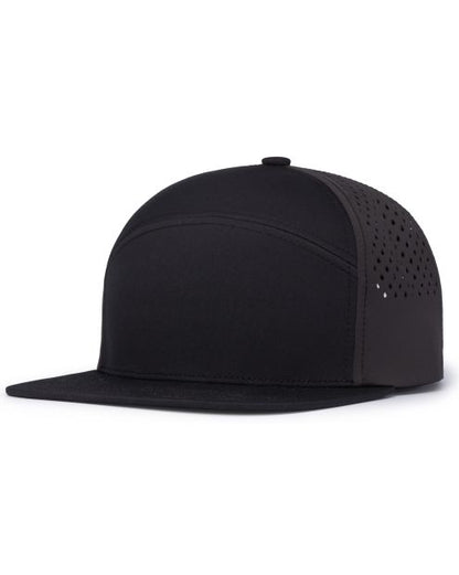 Pacific Headwear P788 - 6 Panel Flat Brim Perforated Snapback