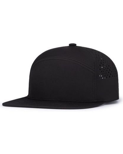 Pacific Headwear P788 - 6 Panel Flat Brim Perforated Snapback
