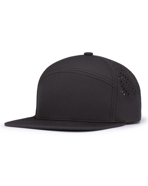 Pacific Headwear P788 - 6 Panel Flat Brim Perforated Snapback