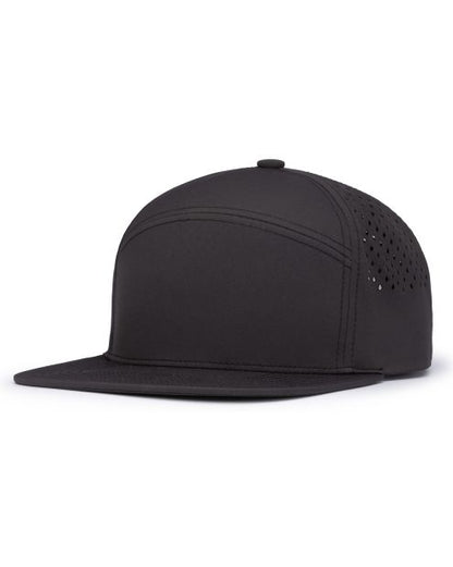 Pacific Headwear P788 - 6 Panel Flat Brim Perforated Snapback