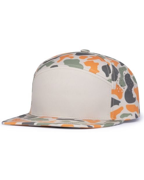 Pacific Headwear P788 - 6 Panel Flat Brim Perforated Snapback