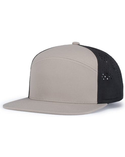Pacific Headwear P788 - 6 Panel Flat Brim Perforated Snapback