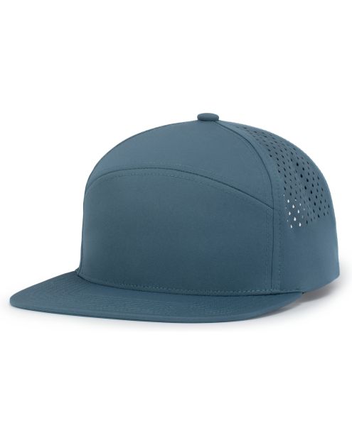 Pacific Headwear P788 - 6 Panel Flat Brim Perforated Snapback