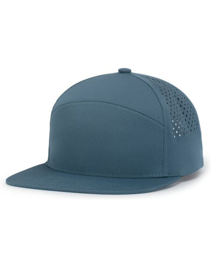 Pacific Headwear P788 - 6 Panel Flat Brim Perforated Snapback