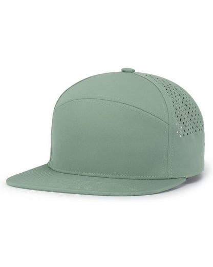 Pacific Headwear P788 - 6 Panel Flat Brim Perforated Snapback