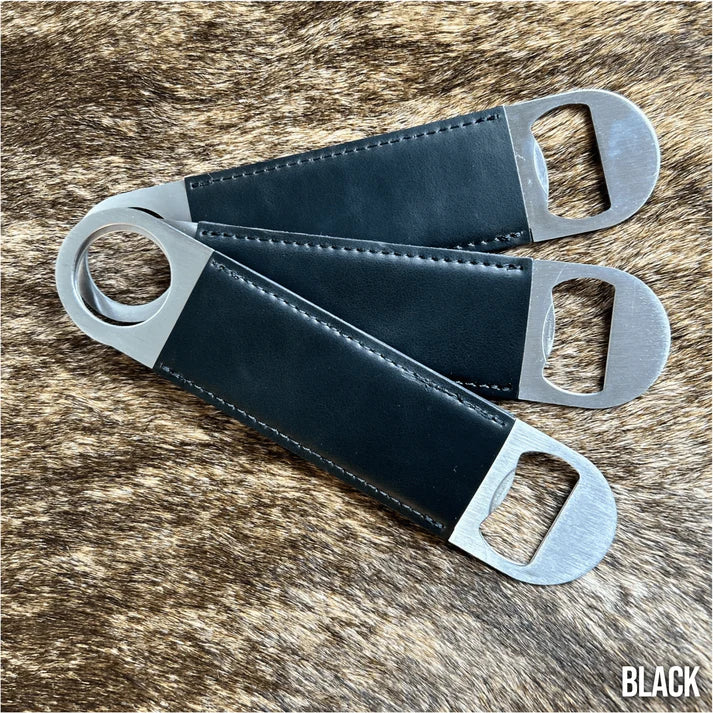 Premium Customized Bottle Opener - Your Logo-Black-Buckskin-Charcoal-Flint-Indigo 403 Custom Cuts