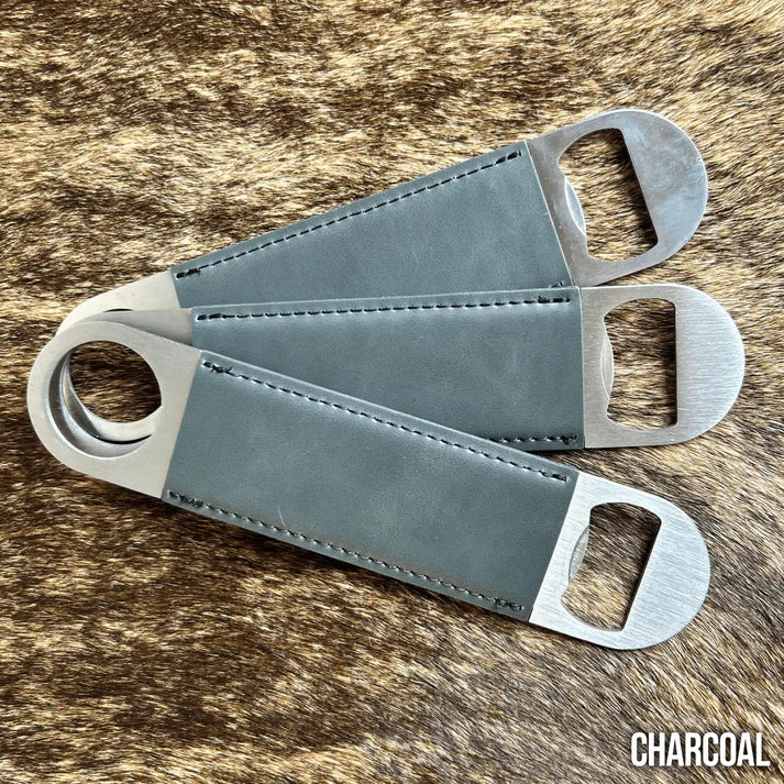 Premium Customized Bottle Opener - Your Logo-Black-Buckskin-Charcoal-Flint-Indigo 403 Custom Cuts