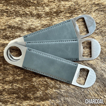 Premium Customized Bottle Opener - Your Logo-Black-Buckskin-Charcoal-Flint-Indigo 403 Custom Cuts