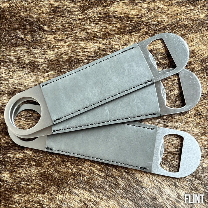 Premium Customized Bottle Opener - Your Logo-Black-Buckskin-Charcoal-Flint-Indigo 403 Custom Cuts