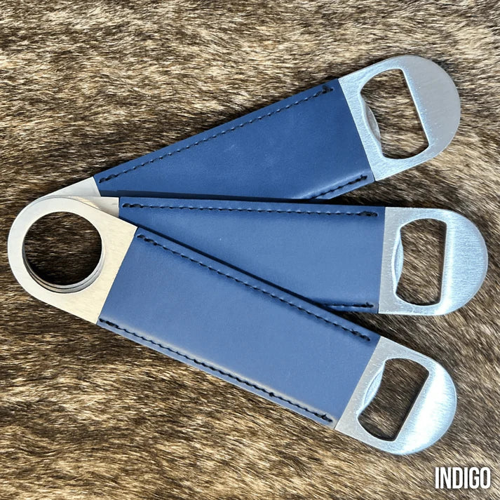 Premium Customized Bottle Opener - Your Logo-Black-Buckskin-Charcoal-Flint-Indigo 403 Custom Cuts