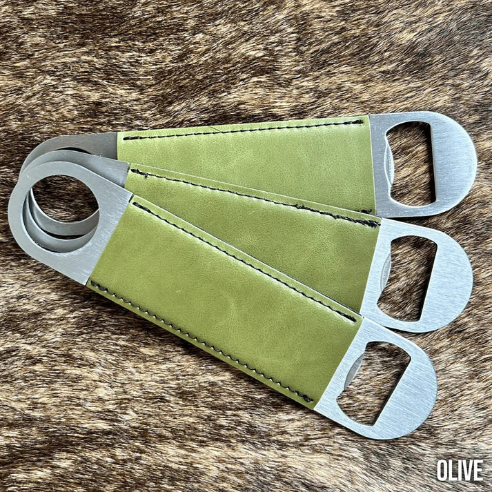 Premium Customized Bottle Opener - Your Logo-Black-Buckskin-Charcoal-Flint-Indigo 403 Custom Cuts