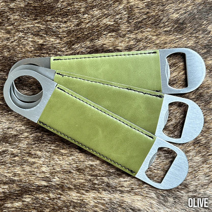 Premium Customized Bottle Opener - Your Logo-Black-Buckskin-Charcoal-Flint-Indigo 403 Custom Cuts