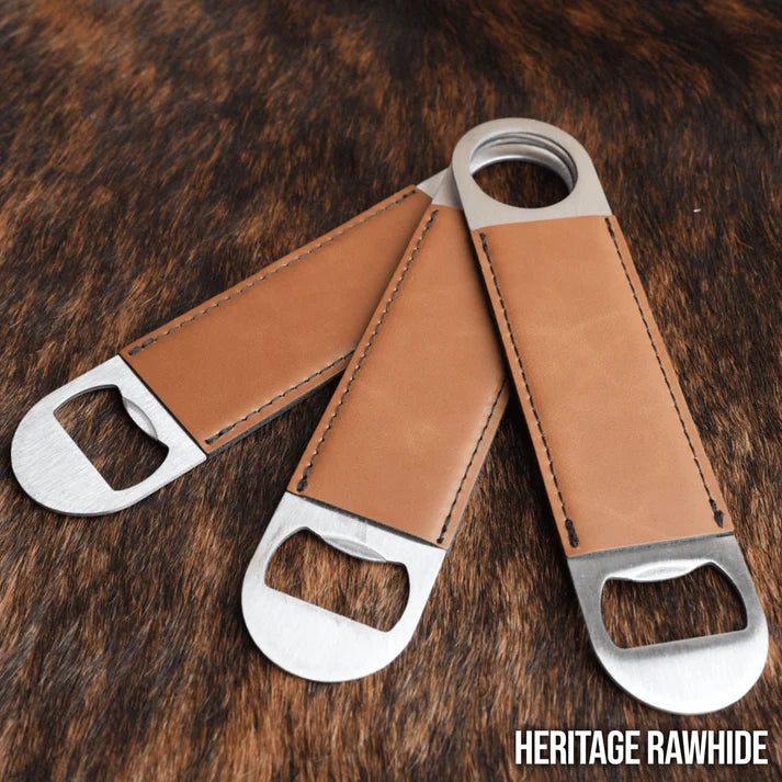 Premium Customized Bottle Opener - Your Logo-Black-Buckskin-Charcoal-Flint-Indigo 403 Custom Cuts