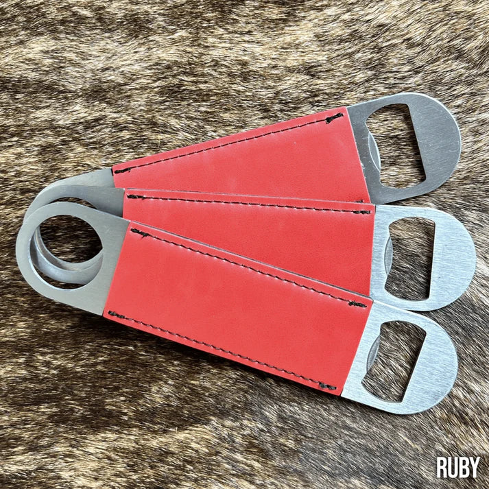 Premium Customized Bottle Opener - Your Logo-Black-Buckskin-Charcoal-Flint-Indigo 403 Custom Cuts
