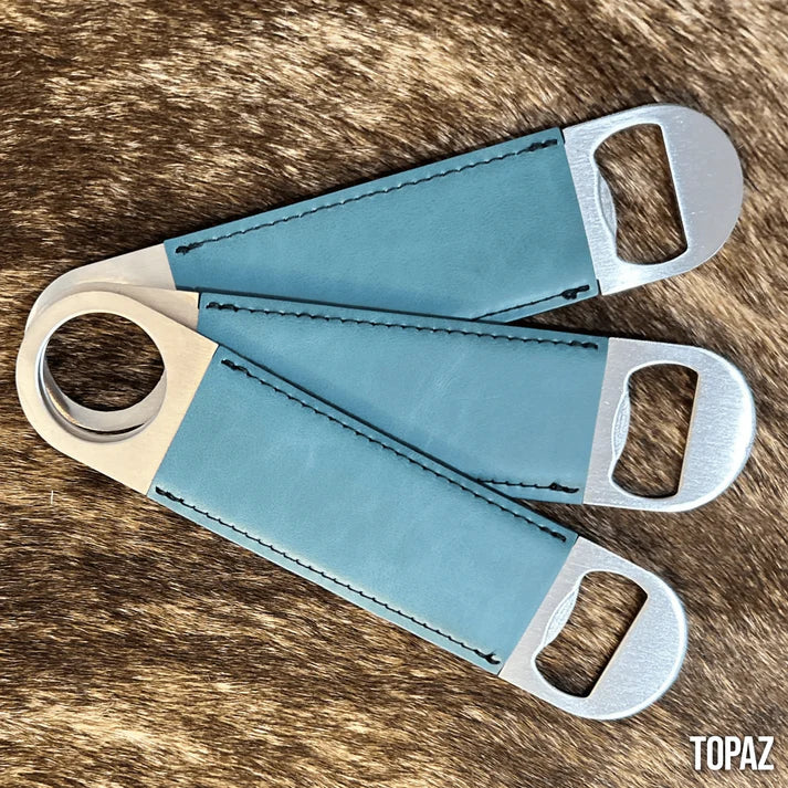 Premium Customized Bottle Opener - Your Logo-Black-Buckskin-Charcoal-Flint-Indigo 403 Custom Cuts