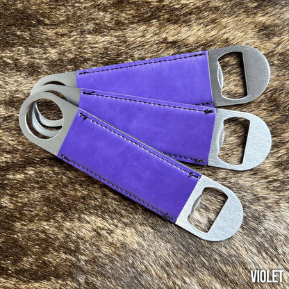 Premium Customized Bottle Opener - Your Logo-Black-Buckskin-Charcoal-Flint-Indigo 403 Custom Cuts