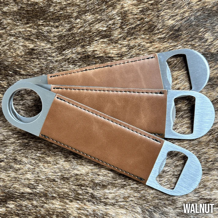 Premium Customized Bottle Opener - Your Logo-Black-Buckskin-Charcoal-Flint-Indigo 403 Custom Cuts
