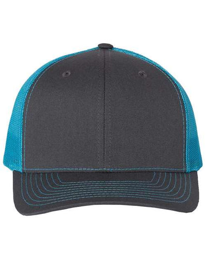 Custom Richardson 112 Gray and blue cap on a white background