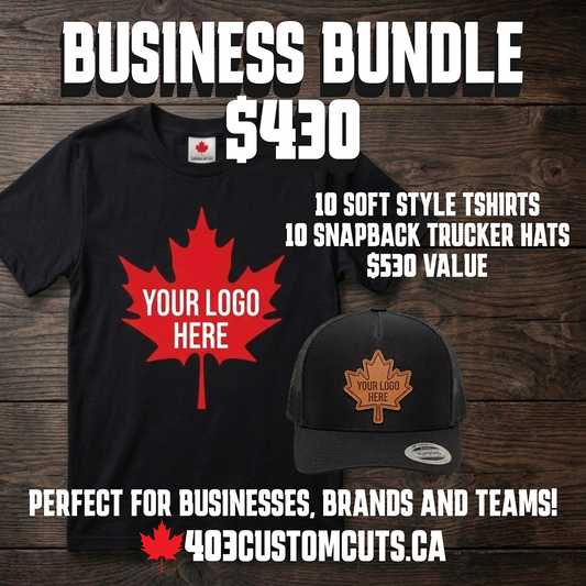 Small Business Branding Bundle (Hats & T-Shirts)-Default Title 403 Custom Cuts