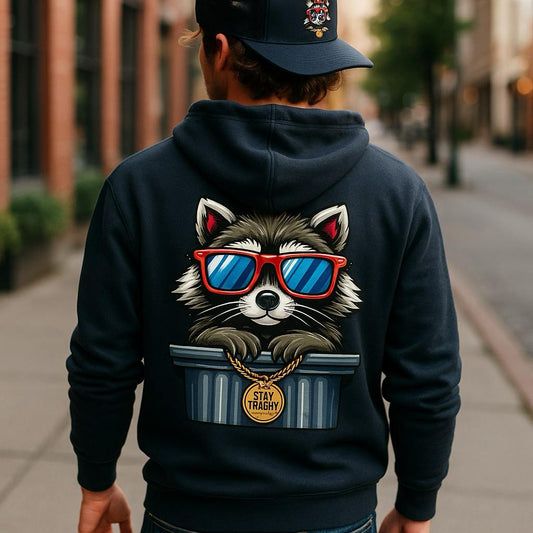 Stay Trashy – Raccoon Hoodie