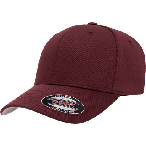 The Original FlexFit 6277 - Full Back Custom Hat-Maroon / S/M 403 Custom Cuts