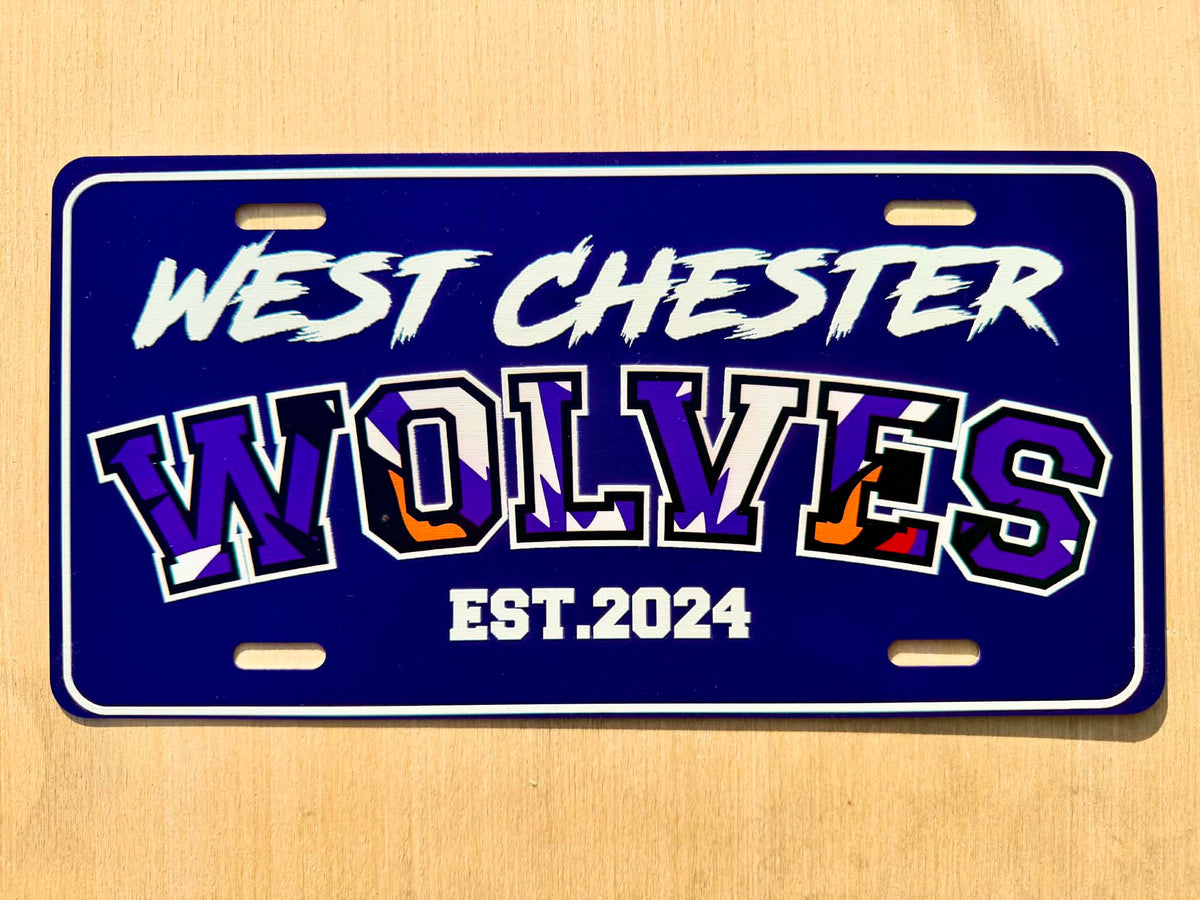 West Chester Wolves License Plate