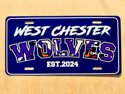 West Chester Wolves License Plate