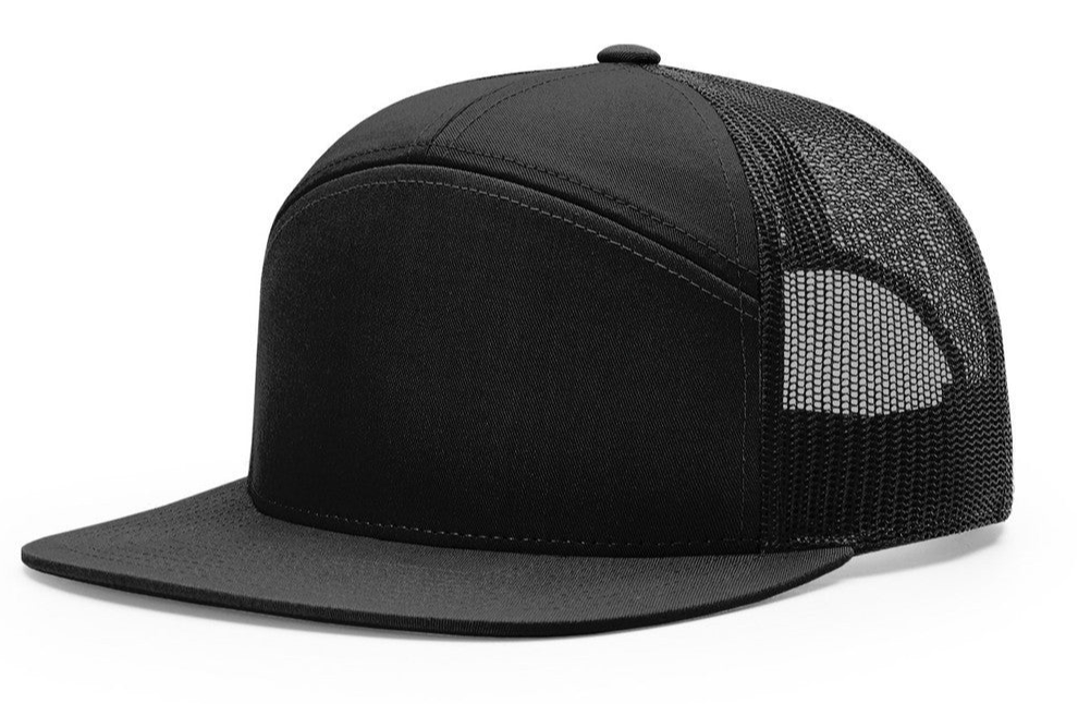 Black Richardson 168 7-Panel - Custom Hat | 403 Custom Cuts